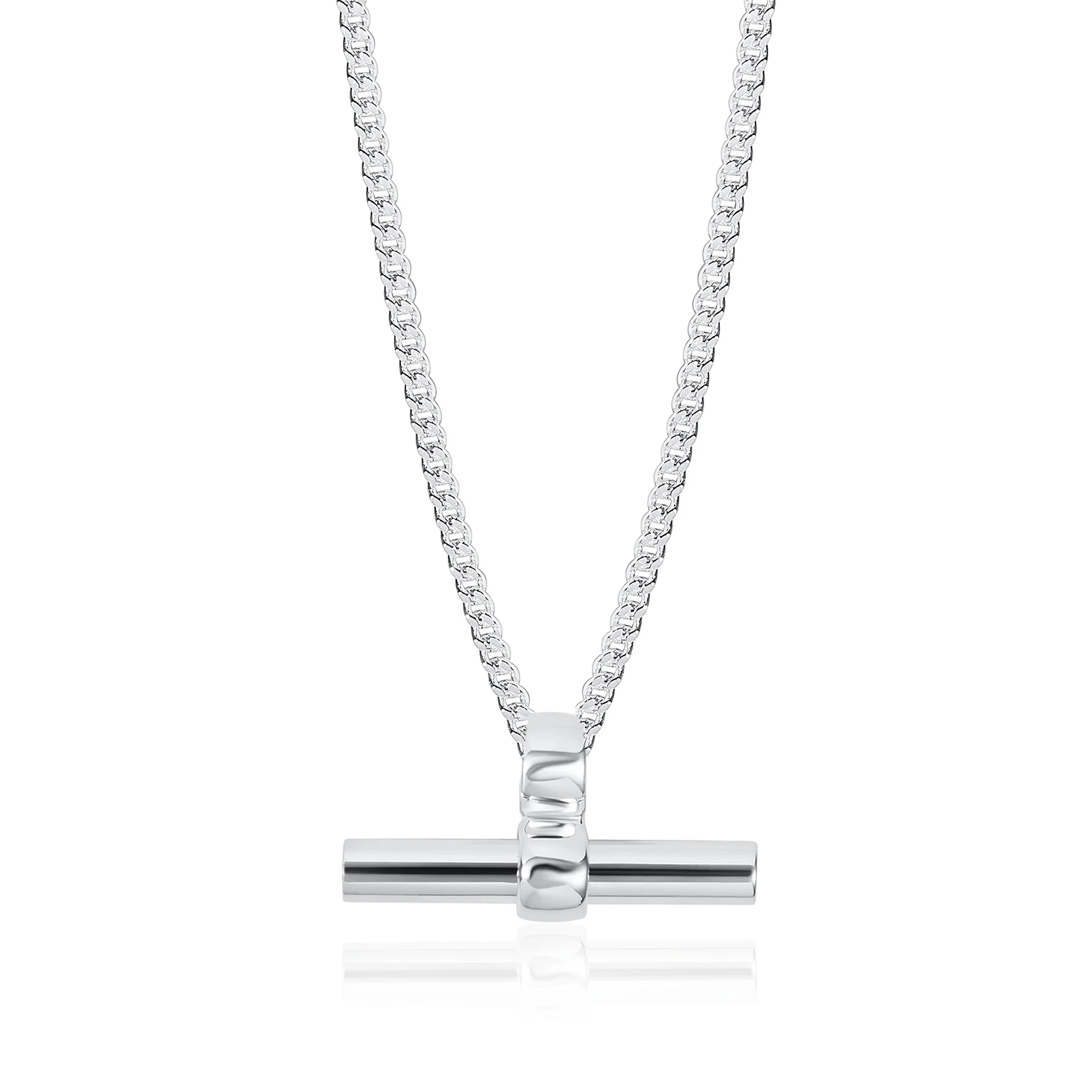 Silver T-Bar Necklaces